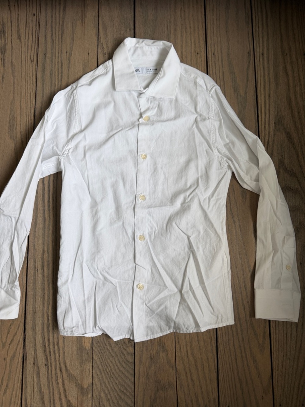 Zara Boys Button-Up Dress Shirt - Classic Collar